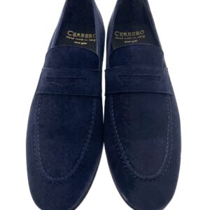 Mocassino  camoscio blue navy