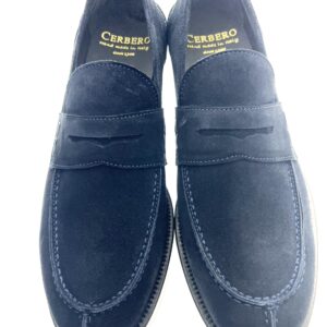 Mocassino camoscio blue navy